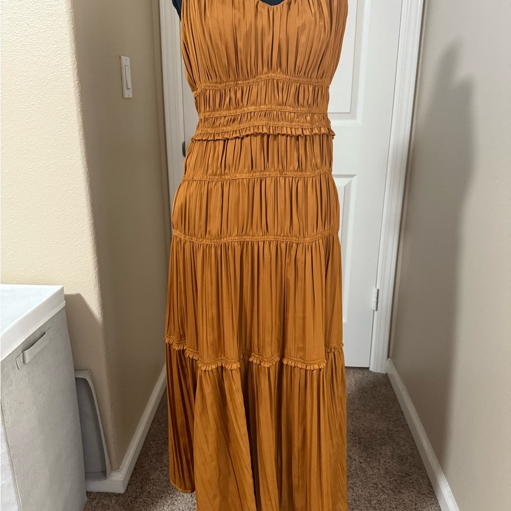Anthropologie Saffron Maxi Dress